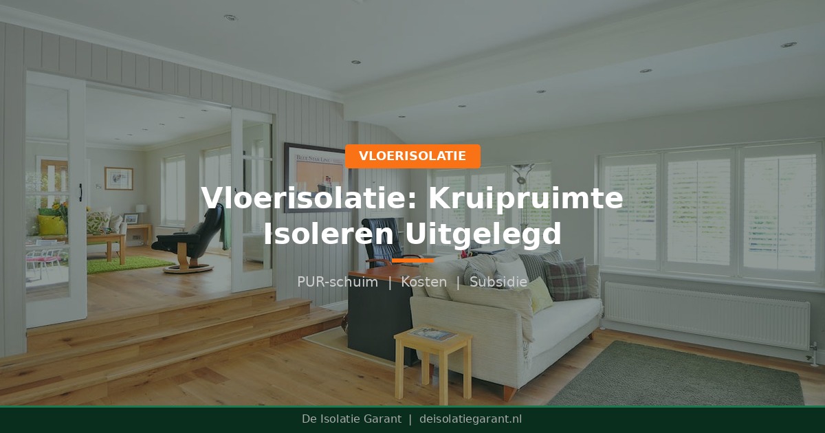 Vloerisolatie: Kruipruimte Isoleren Uitgelegd